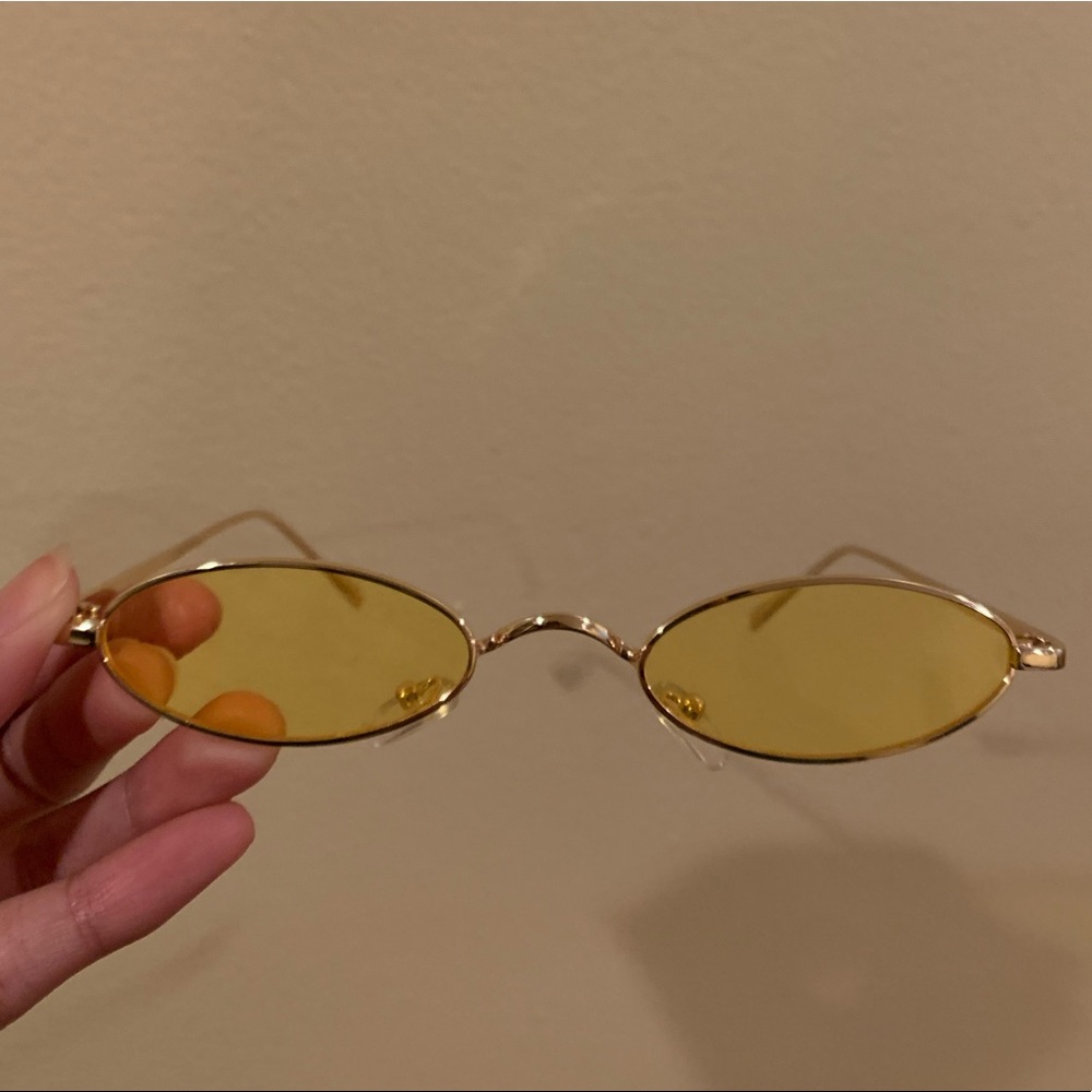 Vintage Yellow Tinted Glasses